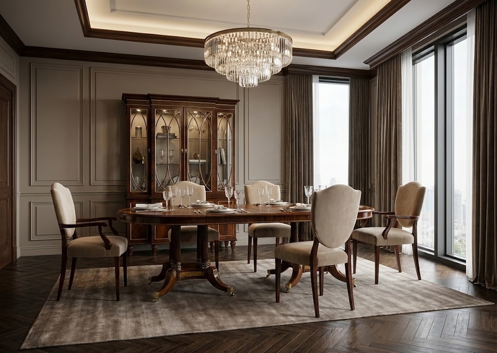 The English Cabinetmaker イングリッシュ キャビネットメーカー ダイニングテーブル 【M5405-266】